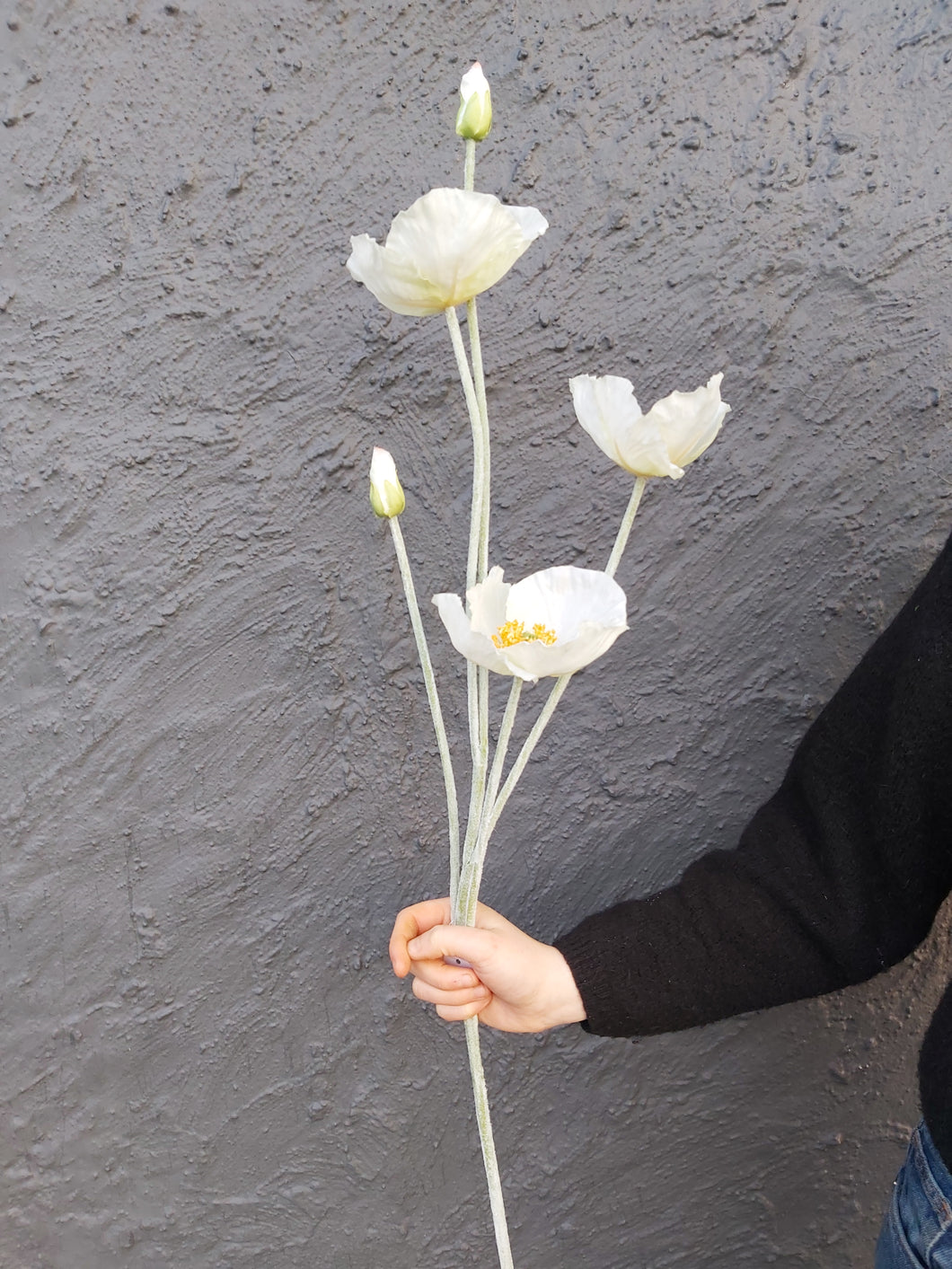 Valmue silkeblomst 109 cm